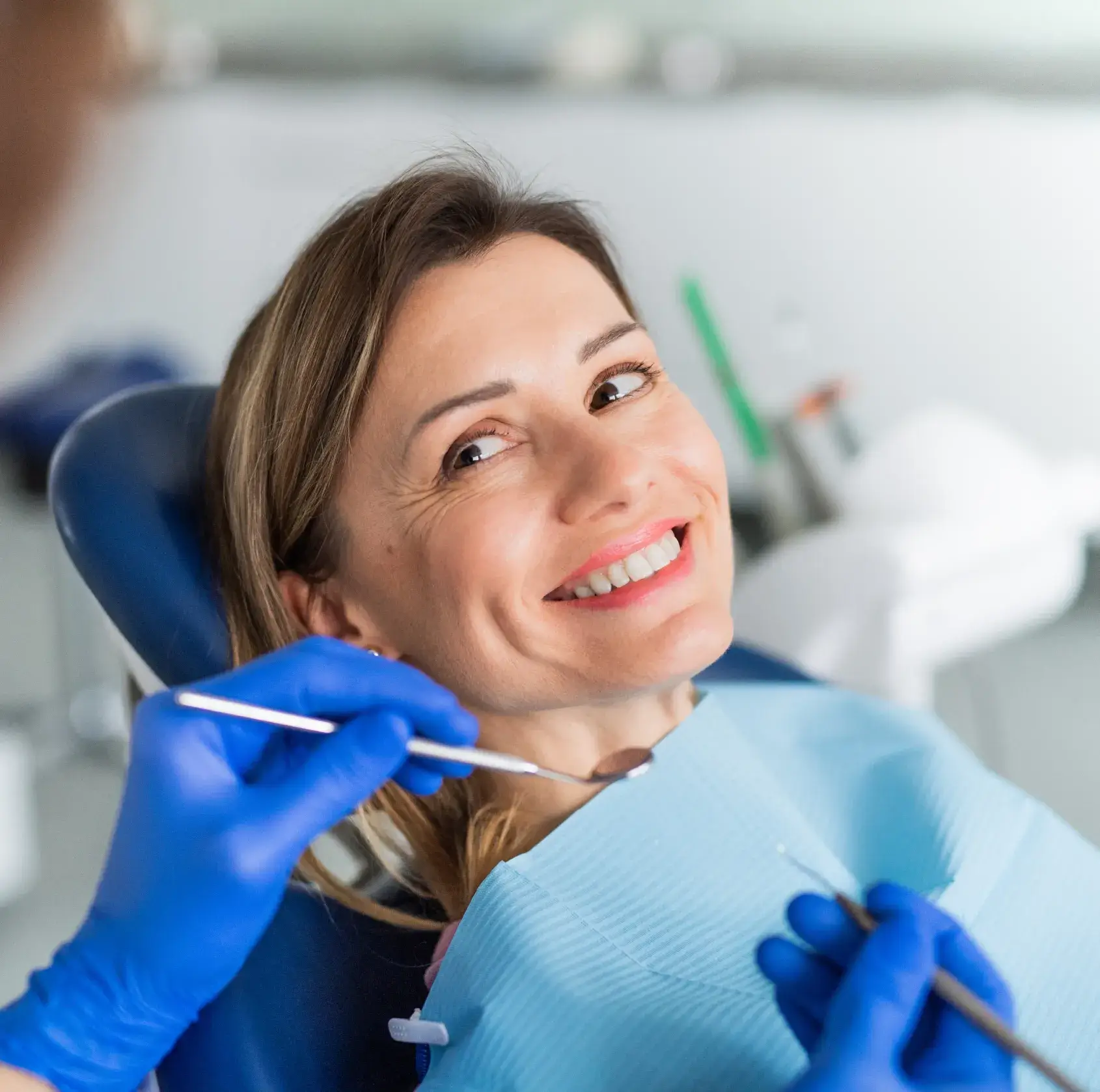 Patient smiling