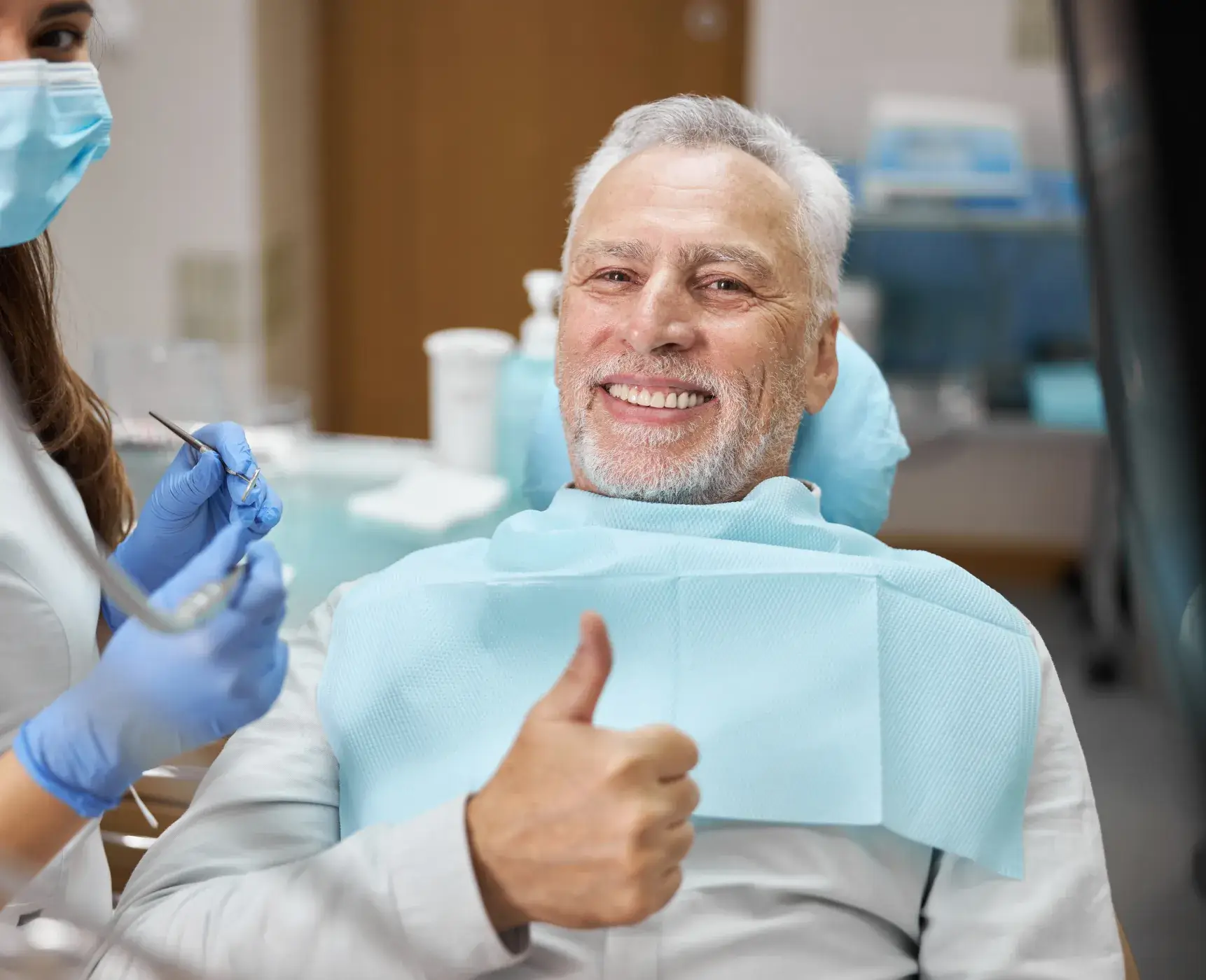 Man smiling